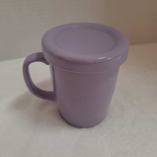 Lavender Cover/Saucer Mug Set (2pc)