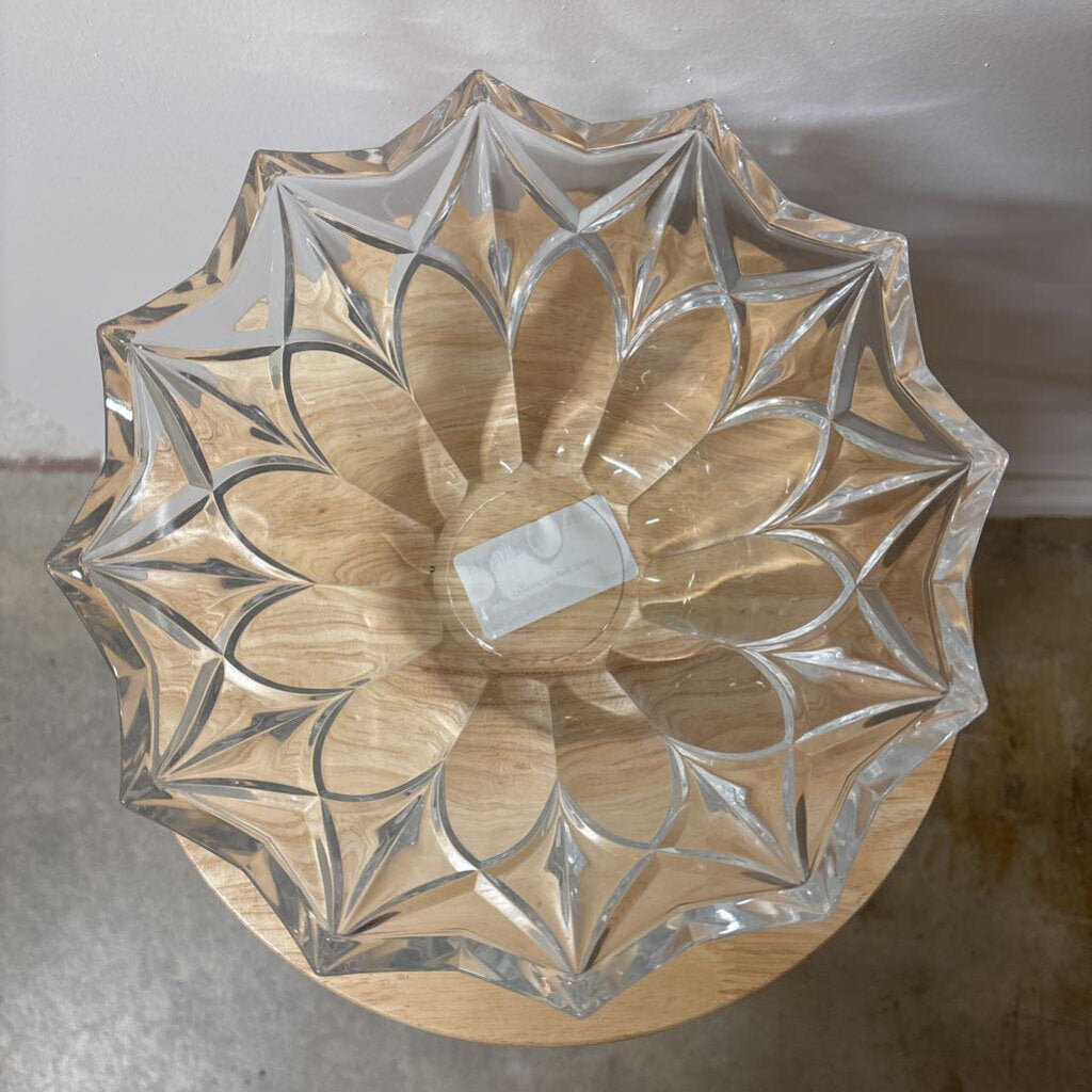 Heavy Crystal Serving Bowl