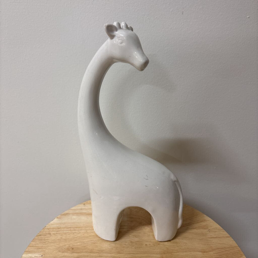White Ceramic Giraff Decor