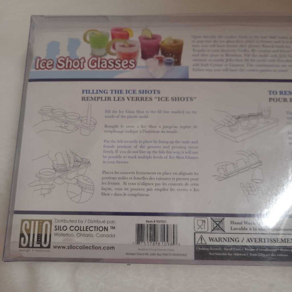 Ice Shot Glass Set with Tray