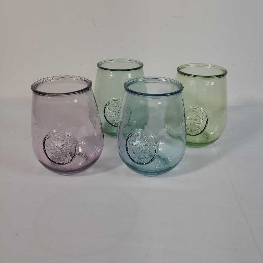 S/4 RECYCLED GLASS GLASSES
