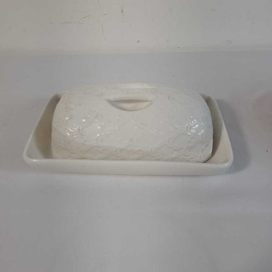 PORCELAIN COVERED BUTTER DISH