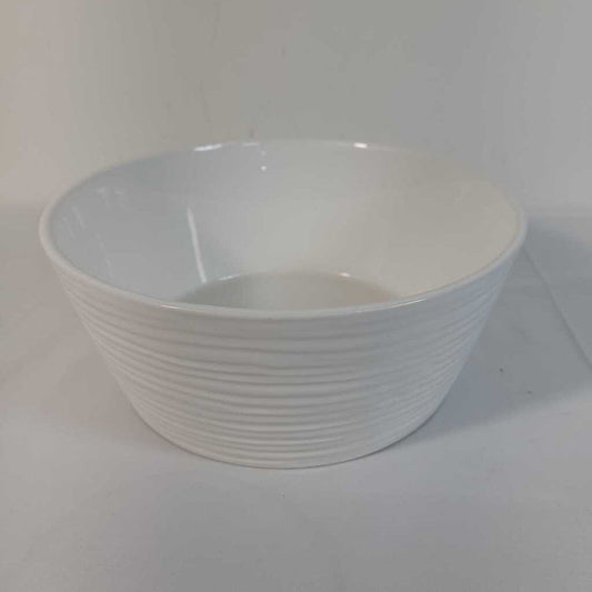 RIBBED WHITE BOWL