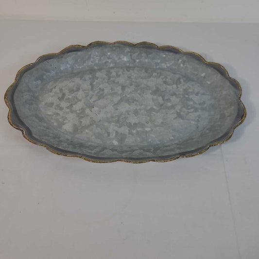 GALVANIZED OVAL TRAY