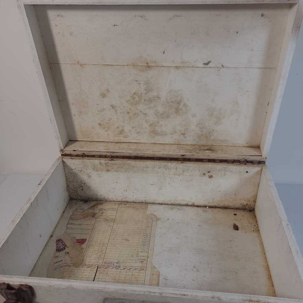 VTG WOODEN FIRST AID BOX
