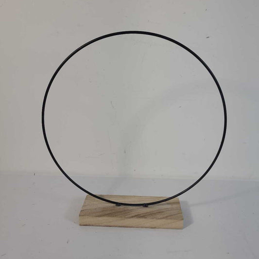11.75" HOOP ON WOODEN BASE