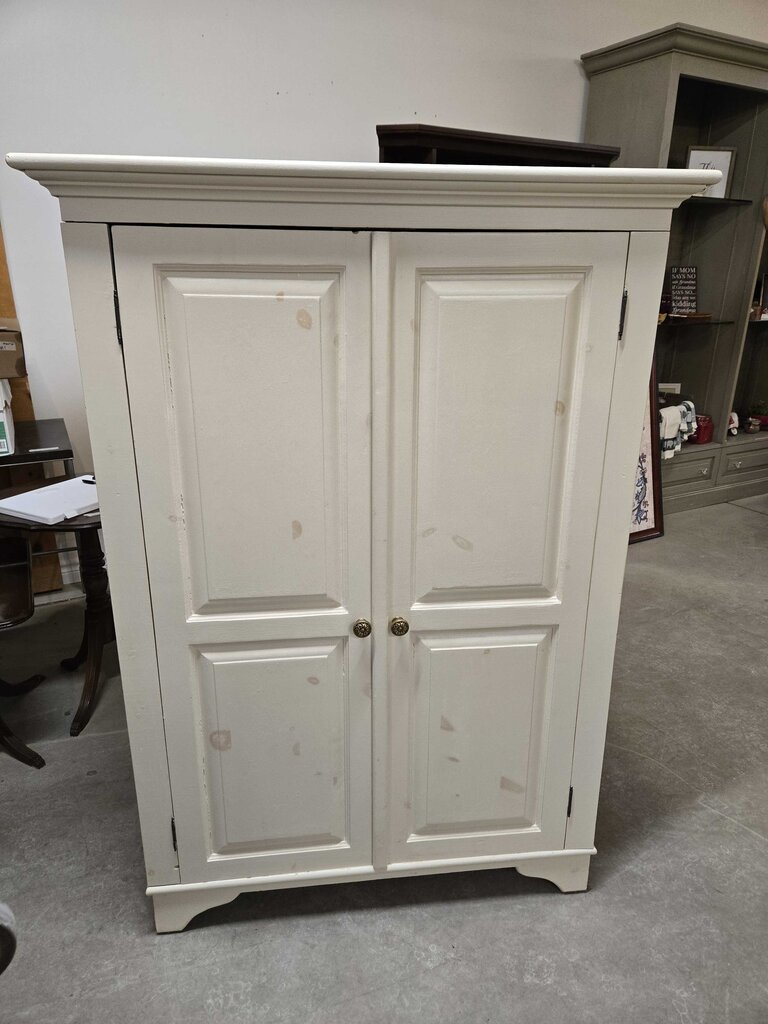 CREAM PINE ARMOIRE