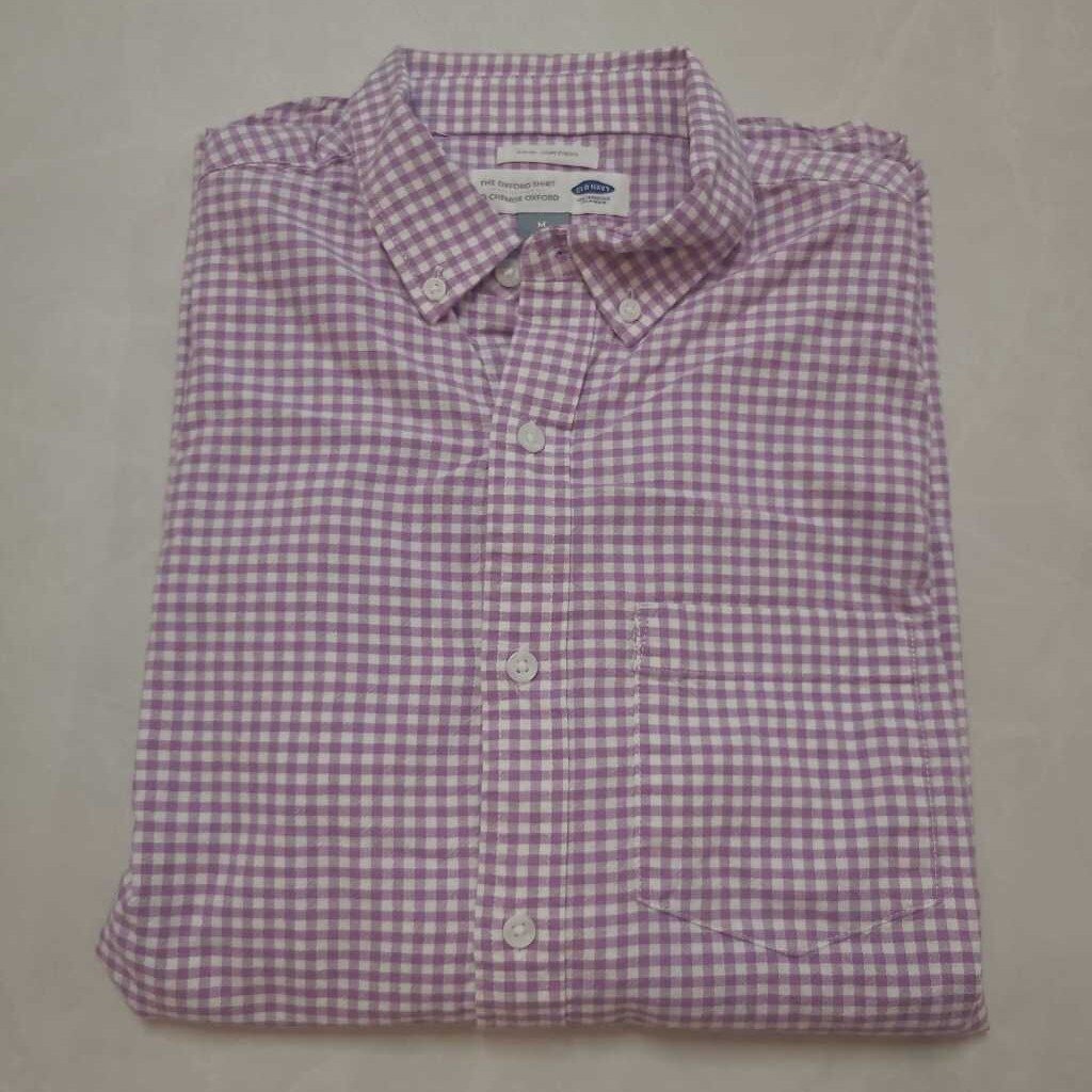 MENS COTTON CHECKED OXFORD SHIRT