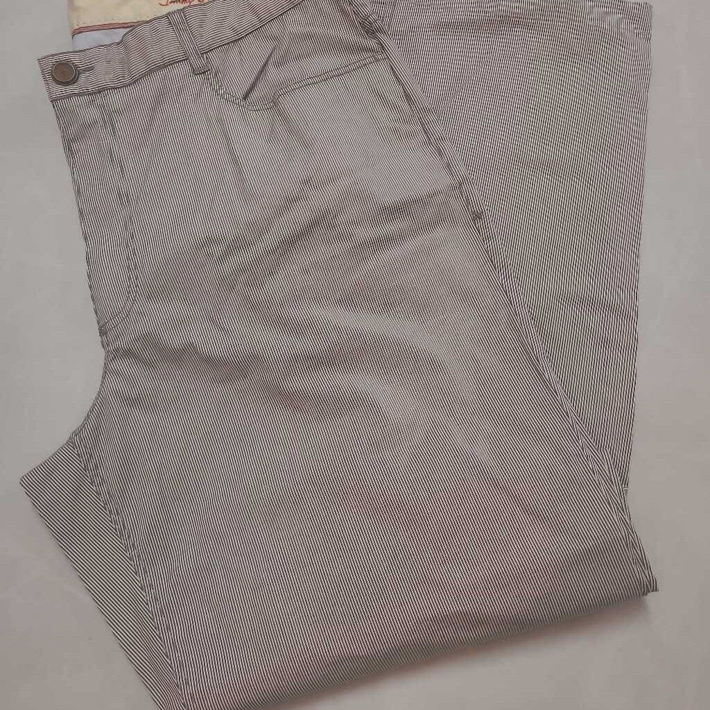 STRIPED WIDE LEG PANTS