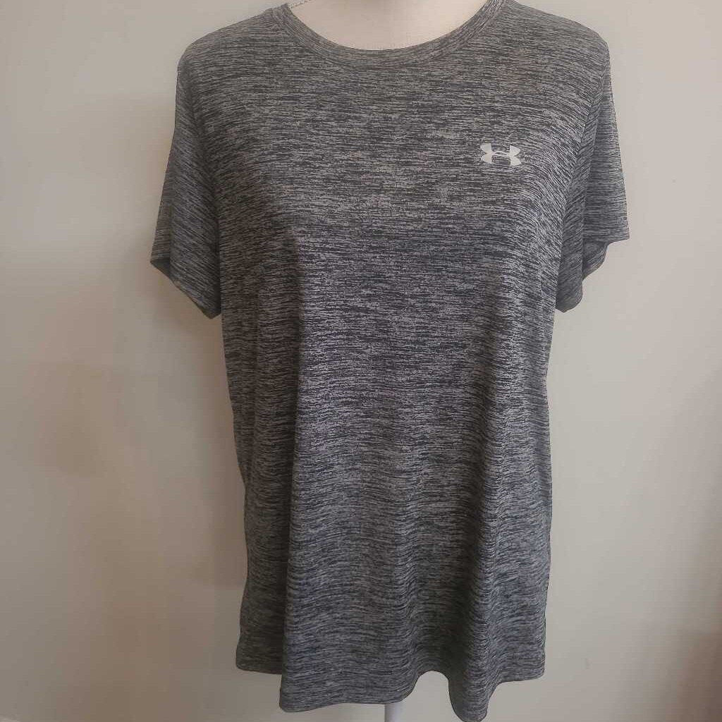 GREY/WHT ATHLETIC T SHIRT