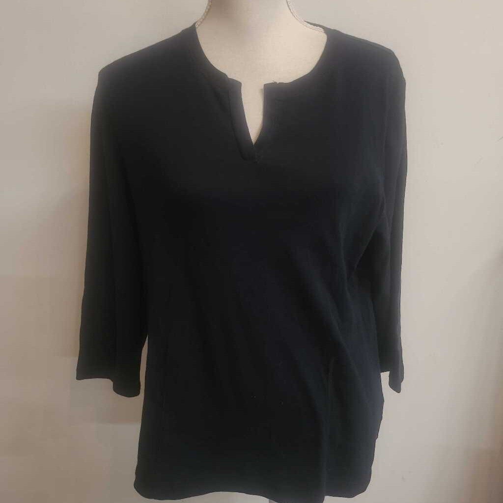 BLACK LONG SLEEVE TOP