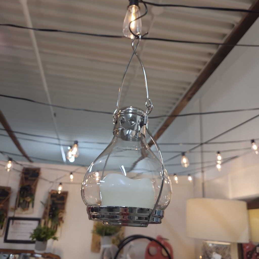 Glass and Chrome Lantern