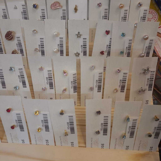 $10 STUDS 18K/SS/hypo