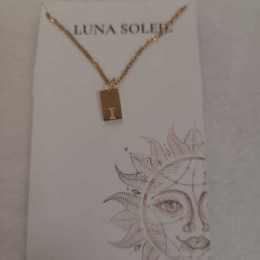 I 18K GOLD PLATE SS TAG Necklace