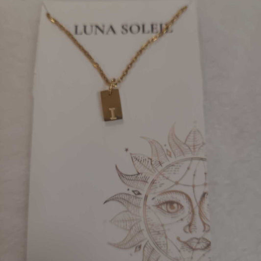 I 18K GOLD PLATE SS TAG Necklace