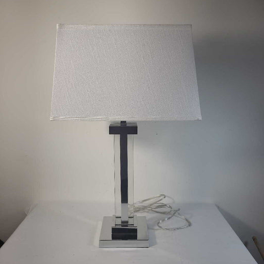 ACRYLIC BASE LAMP W/ SHADE
