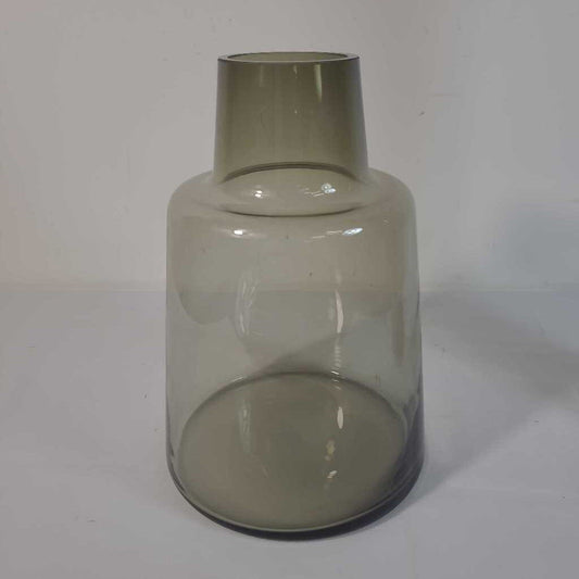 BROWN GLASS VASE