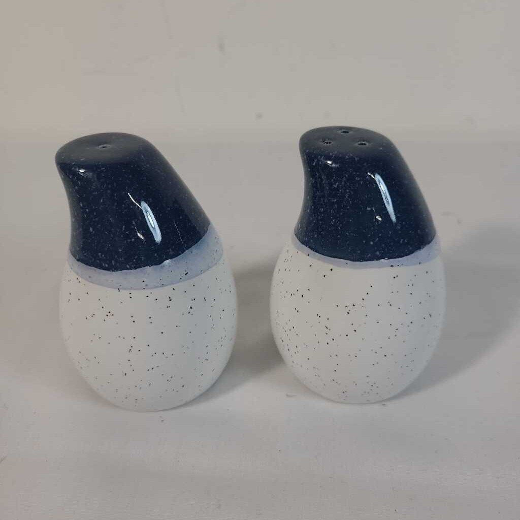 CERAMIC WHITE/ BLUE S&P SET