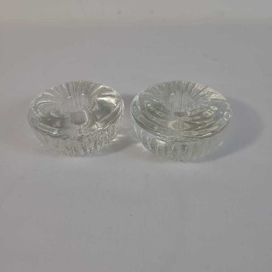 PR GLASS CANDLE HOLDERS