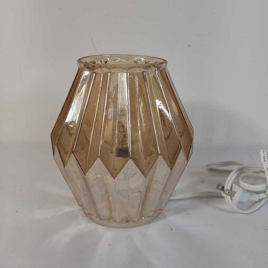 AMBER GLASS LAMP