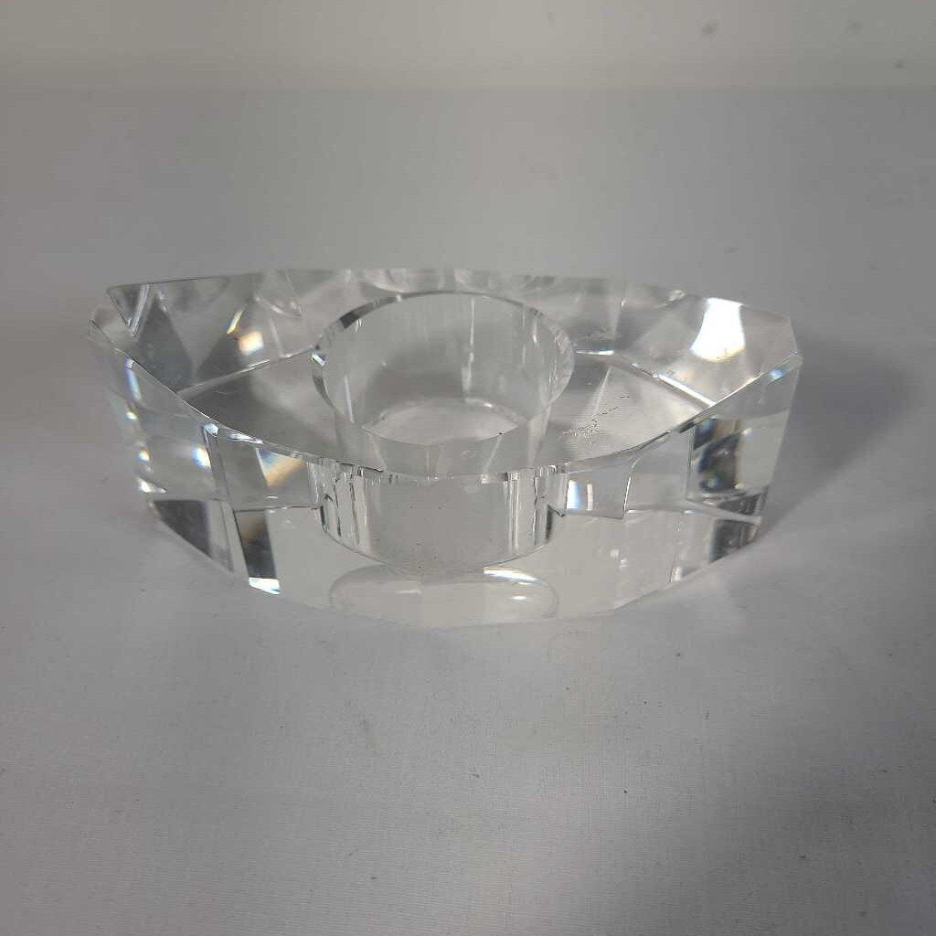 VTG OLEG CASSINI CRYSTAL VOTIVE HOLDER