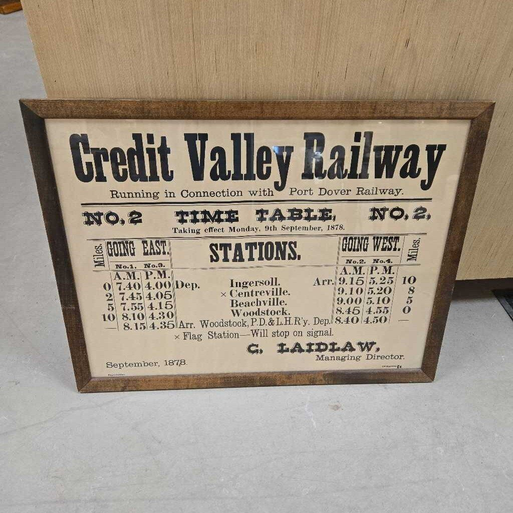 CREDIT VALLEY RAILWAY WALL ART