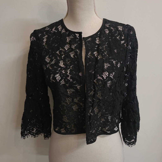 SHORT BLACK LACE TOPPER