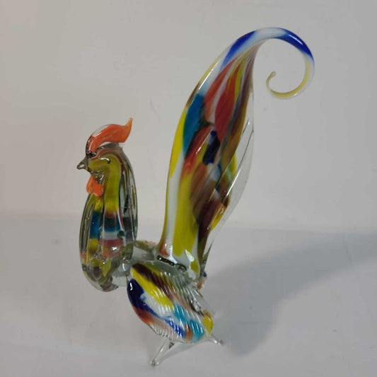 MURANO STYLE HAND BLOWN ART GLASS ROOSTER