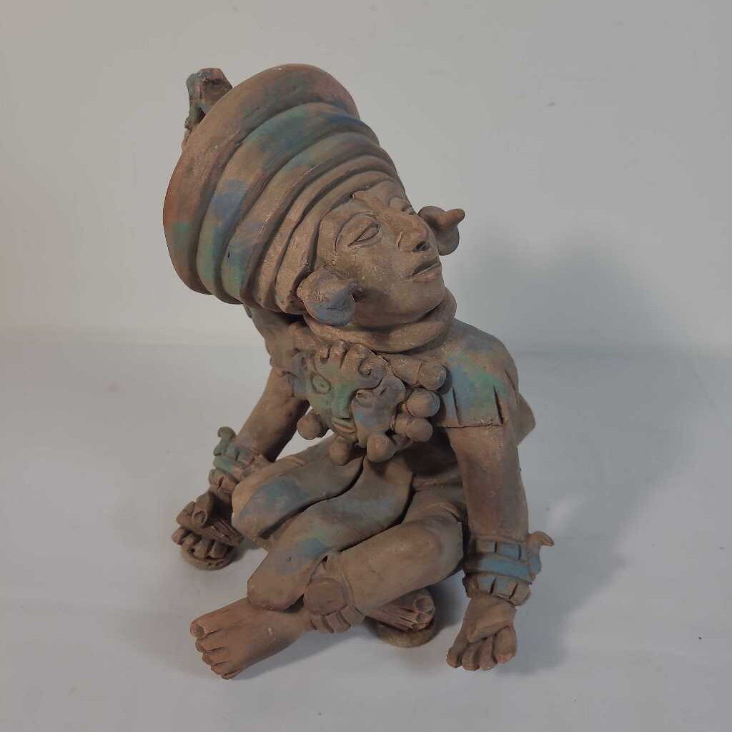 MEXICAN FOLK ART CLAY FIGURINE