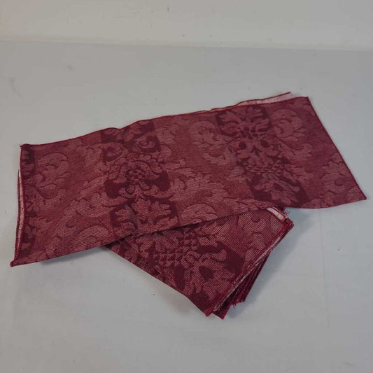 S/6 BURGANDY COTTON NAPKINS