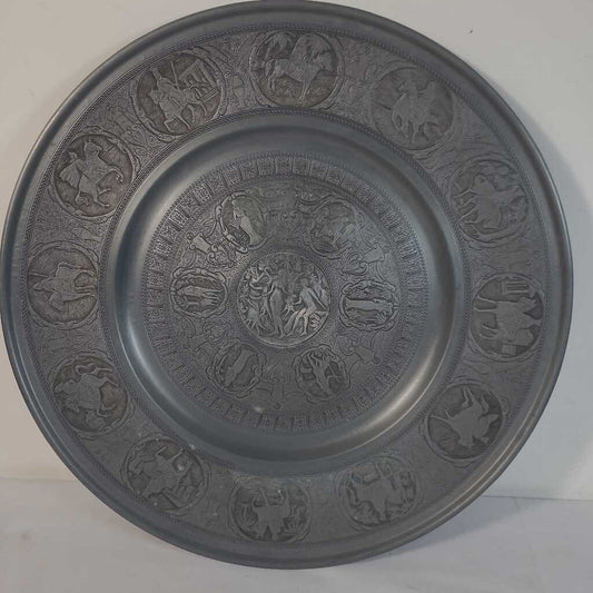 ADAM & EVE BERENDSOHN PEWTER PLATE