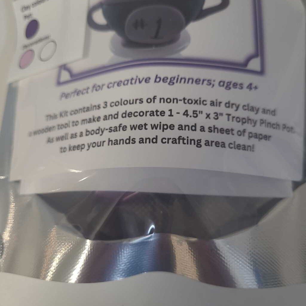 TROPHY PINCH POT KIT - DARK/LIGHT PURPLE