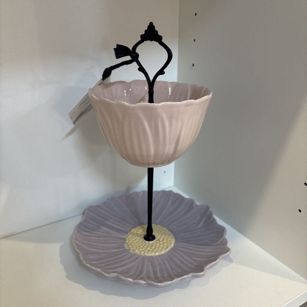 2 tier Flower Trinket Tray