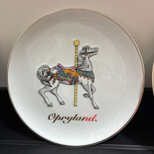 Opryland Carousel Horse Collectable PLate