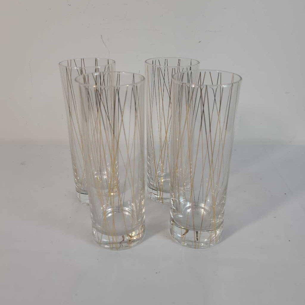 S/4 MIKASA CHEERS PARTY TOM COLLINS GLASSES