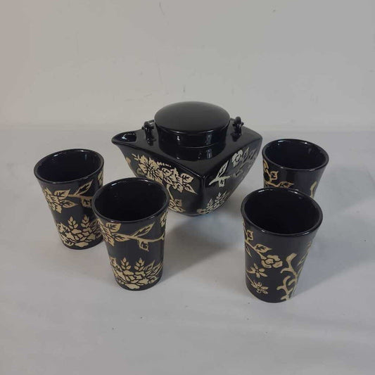 5PC CERAMIC TEA SET
