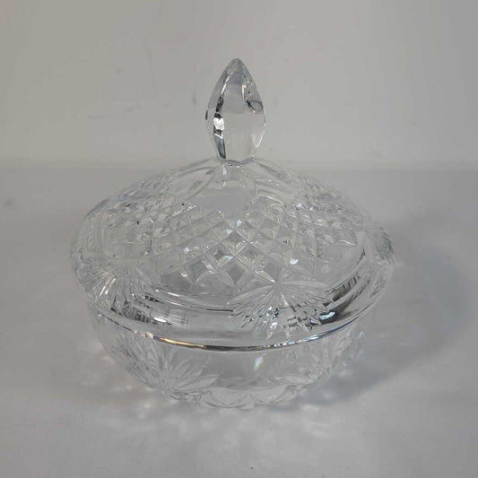 CRYSTAL LIDDED BOWL