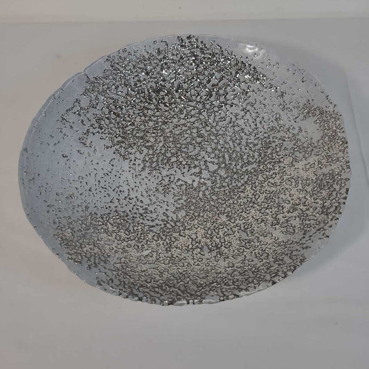 15.5" SILVER DECORATIVE DISH