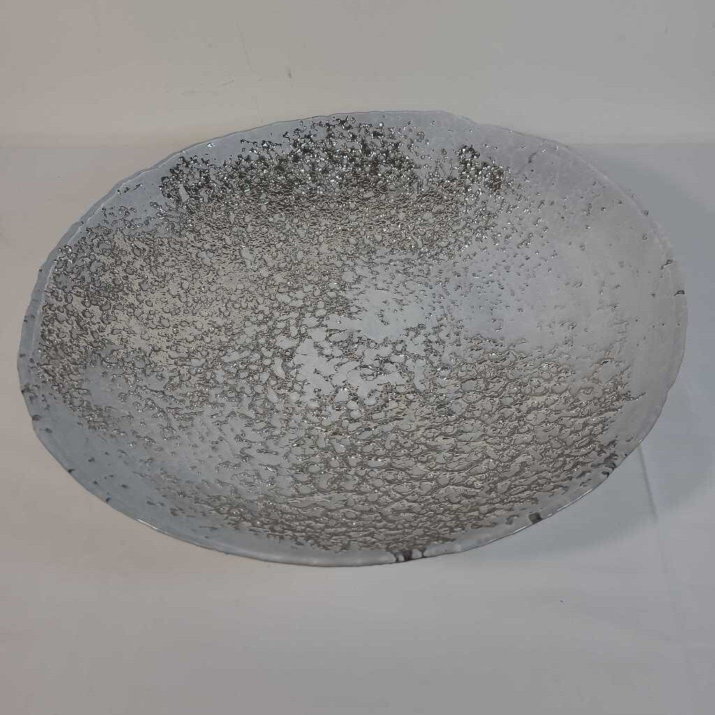 13" SILVER DECORATIVE DISH