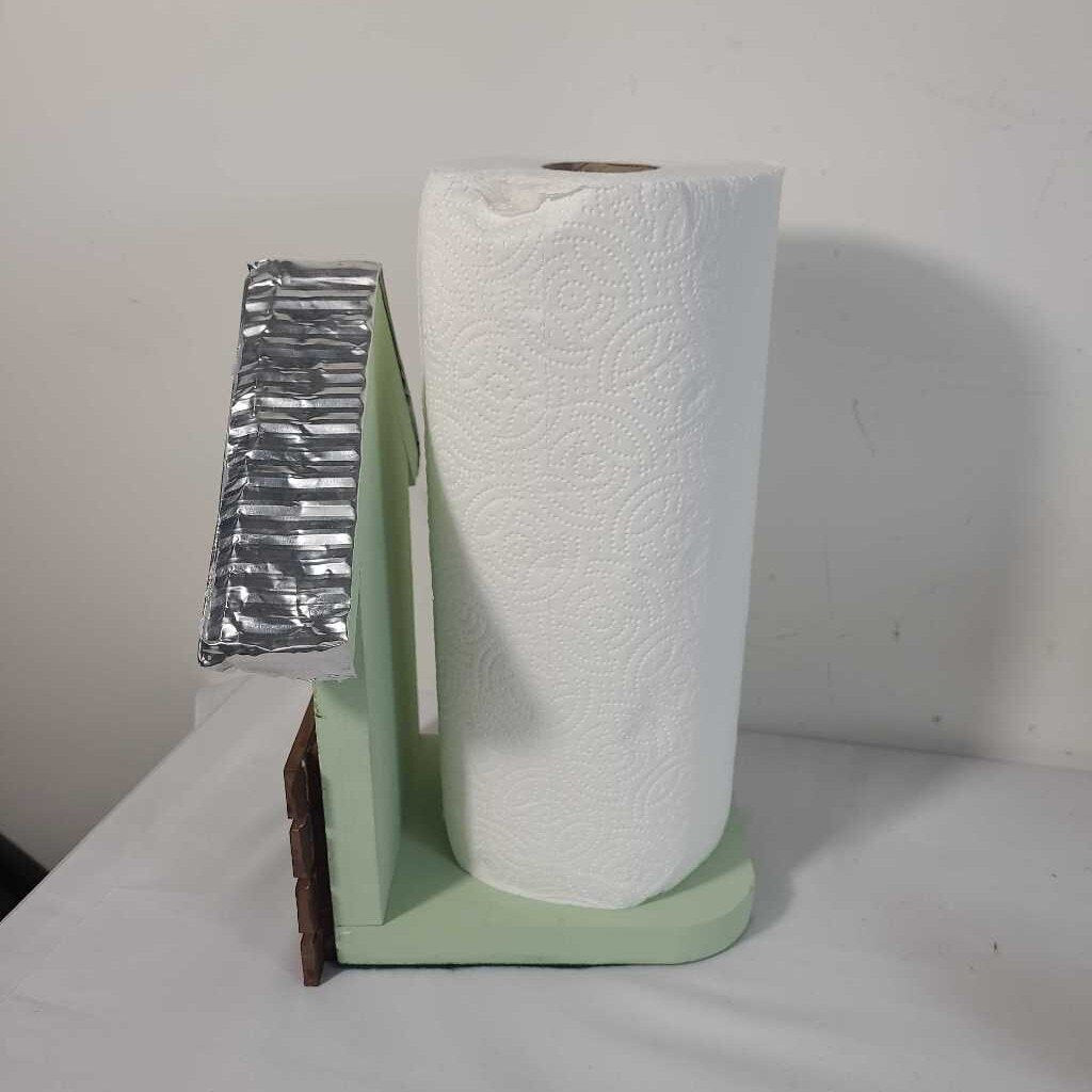 BIRDHOUSE PAPER TOWEL HOLDER