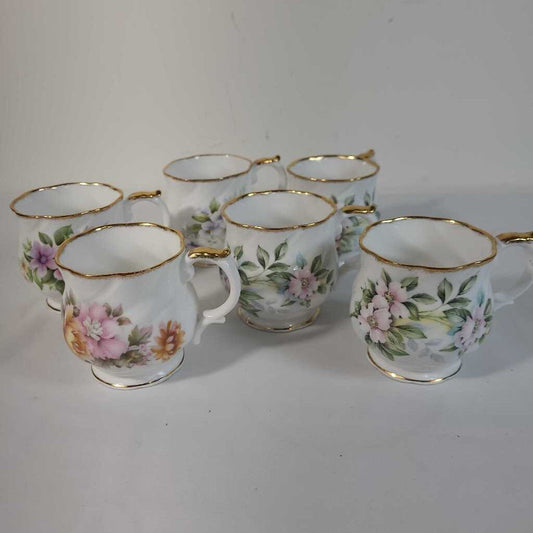 S/6 ROYAL MINSTER TEACUPS