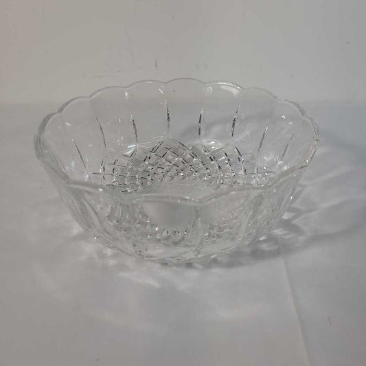 SCALLOPED CRYSTAL BOWL