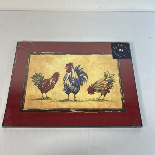 S/4 ROOSTER HAVEN HARDMATS