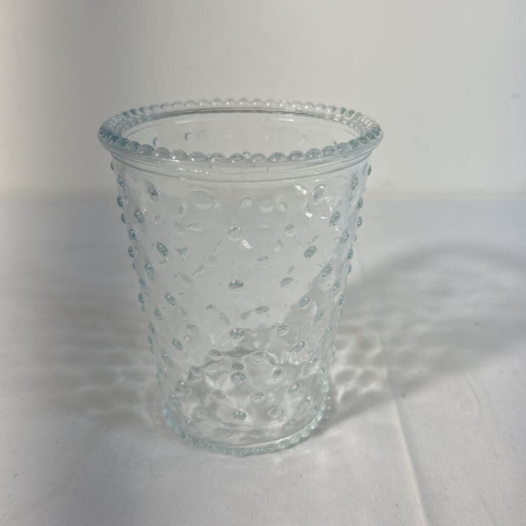 DIMPLED GLASS VASE