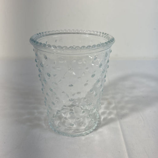 DIMPLED GLASS VASE