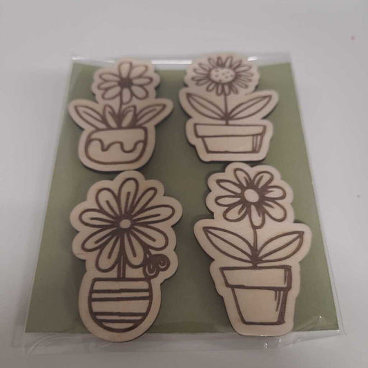 FRIDGE MAGNETS - FLOWERS