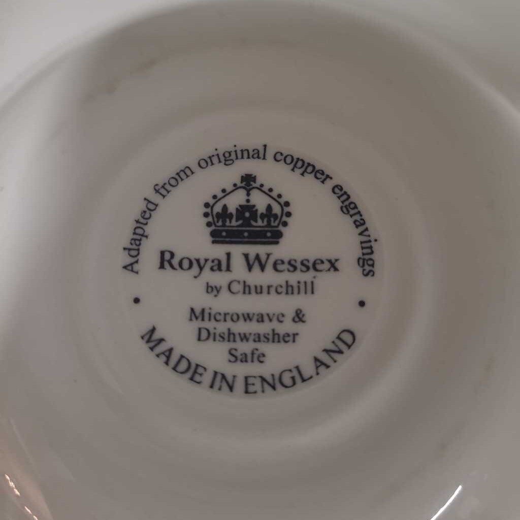 Transferware bowl -blue