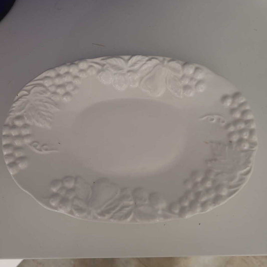 Vintage White Trinket Dish- Japan