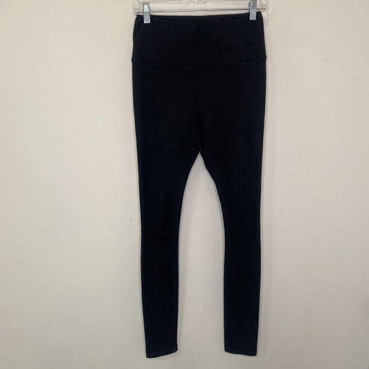 WILFRED FREE - BLACK FAUX SUEDE LEGGINGS