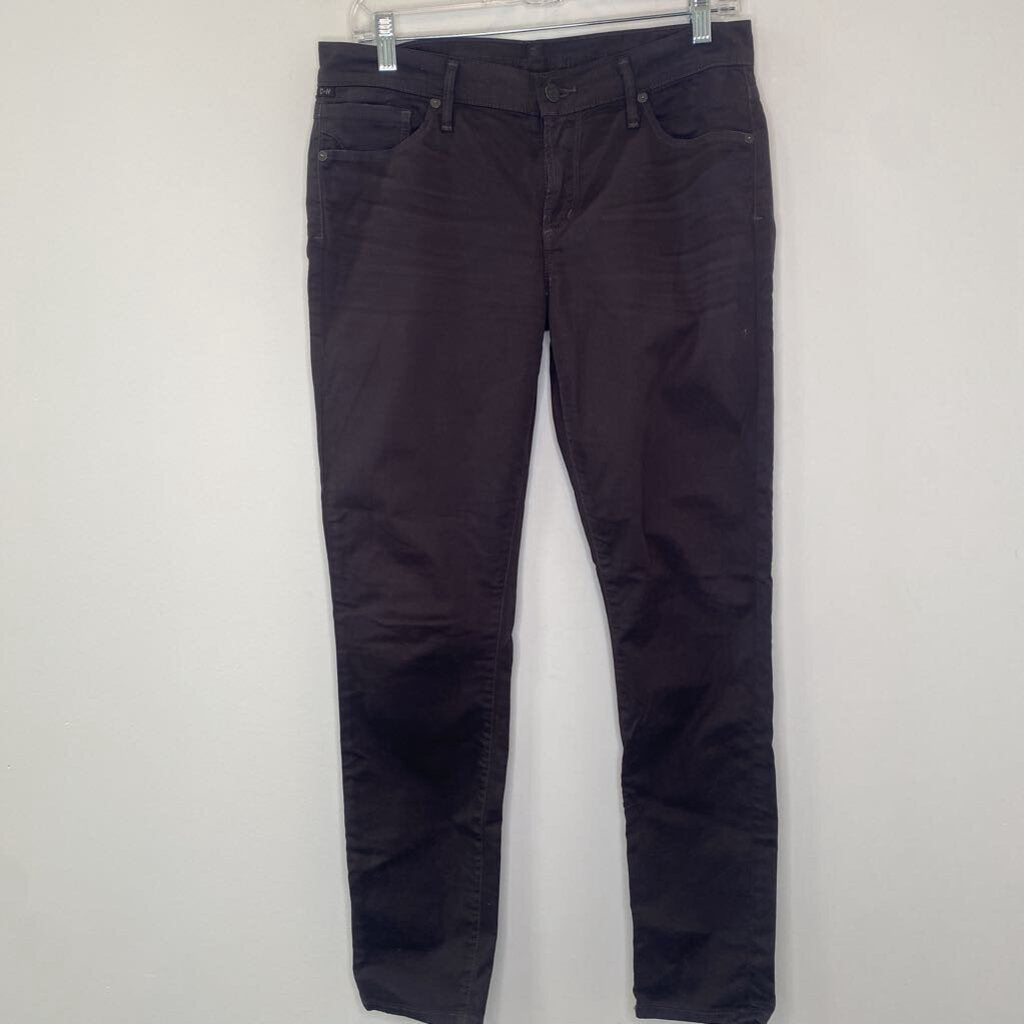 CITIZENS OF HUMANITY - BROWN CROPPED SKINNY JEANS